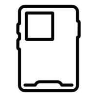 Outline of a smartphone icon vector