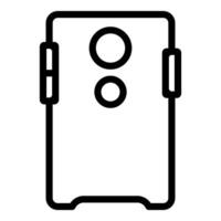 contorno de un teléfono inteligente icono vector