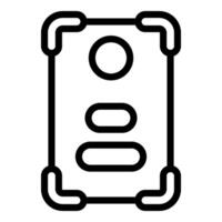 icon of a document or certificate vector