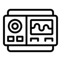 Vintage film camera icon illustration vector