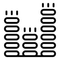 Black and white illustration of repeated geometric shapes with dotted lines vector