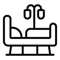 illustration of a simple modern sofa with rounded pillows, isolated on white vector