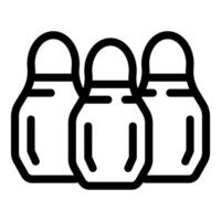 illustration of three nesting dolls vector