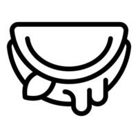 Simplistic line art of a cartoon smile, perfect for emotive graphics vector