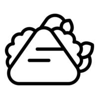 illustration of a sandwich icon in a line art style, suitable for menus and foodrelated designs vector
