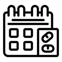 Icon of calendar and link chain vector