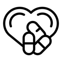 Graphic icon illustrating a heart symbol mended with a bandaid, in black and white vector