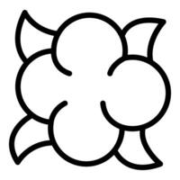 Black and white flower line art illustration vector