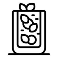 Linear eco battery icon design vector