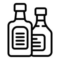 illustration of two bottles vector