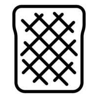 Black and white grid pattern icon vector
