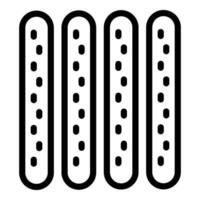 Black and white vertical striped pattern vector