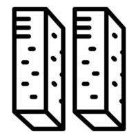 icon of parallel rulers vector
