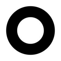 Circle silhouette icon. Circle shape. vector
