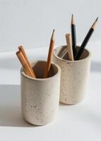 Cups With Pencils photo