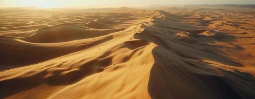Sun Setting Over Sand Dunes photo