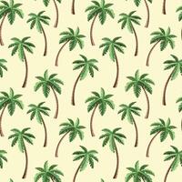 dibujos animados tropical palmas sin costura modelo. gráfico diseño para fondo de pantalla, textil, impresión. vector