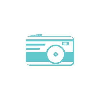 Camera logo design vector