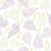 Baby's Breath wild plants hand drawn seamless pattern. Botanical ornament. Vintage ink sketch. Abstract gentle design for print, card, decor, wrap, fabric, textile, wallpaper. vector