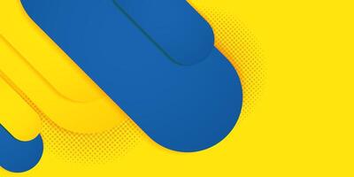 Modern abstract background hipster futuristic banners design. Blue and Yellow background with halftone elements. abstract background illustration vector