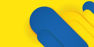 A Blue and Yellow background with halftone elements. abstract background illustration. Modern abstract background hipster futuristic banners design vector