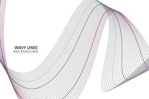 Abstract smooth motion lines background vector