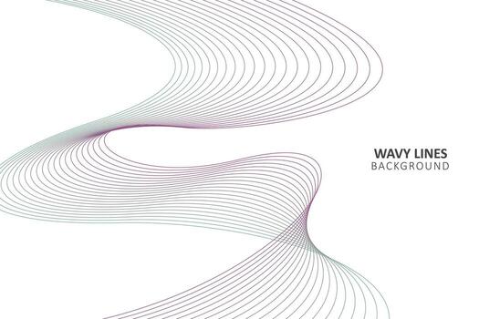 Abstract smooth motion lines background vector