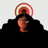 diosa Durga ilustración vector