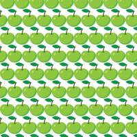 Pattern green apple background vector