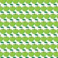 Pattern green apple background vector