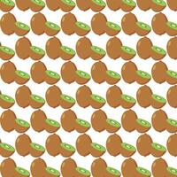 Pattern kiwi background vector