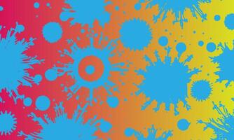 a colorful background with splatters and dots vector