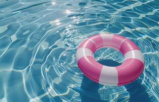 Life Preserver Floating in Water photo