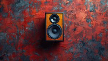 Red Speaker on Red Carpet photo