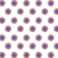 Celebrate Independence Day with a patriotic pattern of American flags symbolizing unity, freedom, and pride vector