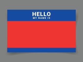 Hello, my name is - Background of sticker name tag or your text. Street art graffiti lettering template. vector