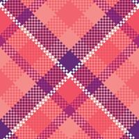 Scottish Tartan Seamless Pattern. Checkerboard Pattern Template for Design Ornament. Seamless Fabric Texture. vector