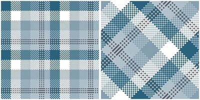 Tartan Seamless Pattern. Abstract Check Plaid Pattern Seamless Tartan Illustration Set for Scarf, Blanket, Other Modern Spring Summer Autumn Winter Holiday Fabric Print. vector