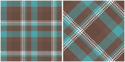 Plaid Pattern Seamless. Checkerboard Pattern Seamless Tartan Illustration Set for Scarf, Blanket, Other Modern Spring Summer Autumn Winter Holiday Fabric Print. vector