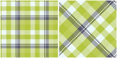 Plaid Patterns Seamless. Checkerboard Pattern Template for Design Ornament. Seamless Fabric Texture. vector