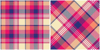 Scottish Tartan Pattern. Plaids Pattern Seamless Seamless Tartan Illustration Set for Scarf, Blanket, Other Modern Spring Summer Autumn Winter Holiday Fabric Print. vector