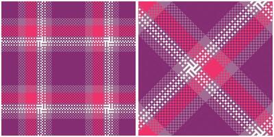 Scottish Tartan Pattern. Checkerboard Pattern Seamless Tartan Illustration Set for Scarf, Blanket, Other Modern Spring Summer Autumn Winter Holiday Fabric Print. vector