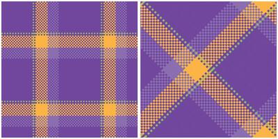 escocés tartán modelo. tradicional escocés a cuadros antecedentes. tradicional escocés tejido tela. leñador camisa franela textil. modelo loseta muestra de tela incluido. vector