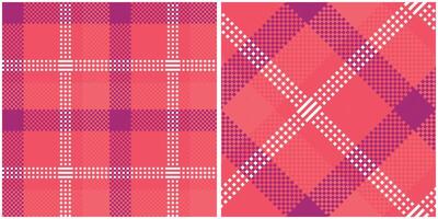 Scottish Tartan Seamless Pattern. Checker Pattern Seamless Tartan Illustration Set for Scarf, Blanket, Other Modern Spring Summer Autumn Winter Holiday Fabric Print. vector