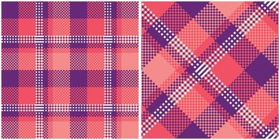Scottish Tartan Seamless Pattern. Checkerboard Pattern Traditional Scottish Woven Fabric. Lumberjack Shirt Flannel Textile. Pattern Tile Swatch Included. vector