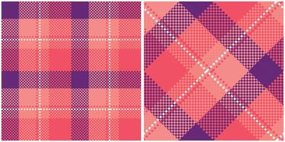Scottish Tartan Seamless Pattern. Checkerboard Pattern Seamless Tartan Illustration Set for Scarf, Blanket, Other Modern Spring Summer Autumn Winter Holiday Fabric Print. vector