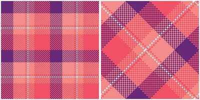 Scottish Tartan Seamless Pattern. Checkerboard Pattern Seamless Tartan Illustration Set for Scarf, Blanket, Other Modern Spring Summer Autumn Winter Holiday Fabric Print. vector