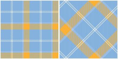 Tartan Plaid Seamless Pattern. Checkerboard Pattern. Seamless Tartan Illustration Set for Scarf, Blanket, Other Modern Spring Summer Autumn Winter Holiday Fabric Print. vector