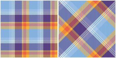 Tartan Plaid Seamless Pattern. Checker Pattern. Template for Design Ornament. Seamless Fabric Texture. vector