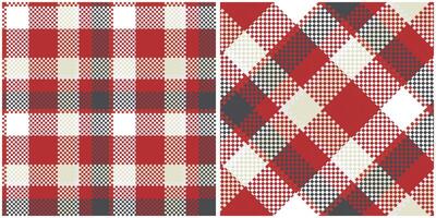 Tartan Pattern Seamless. Abstract Check Plaid Pattern Template for Design Ornament. Seamless Fabric Texture. vector